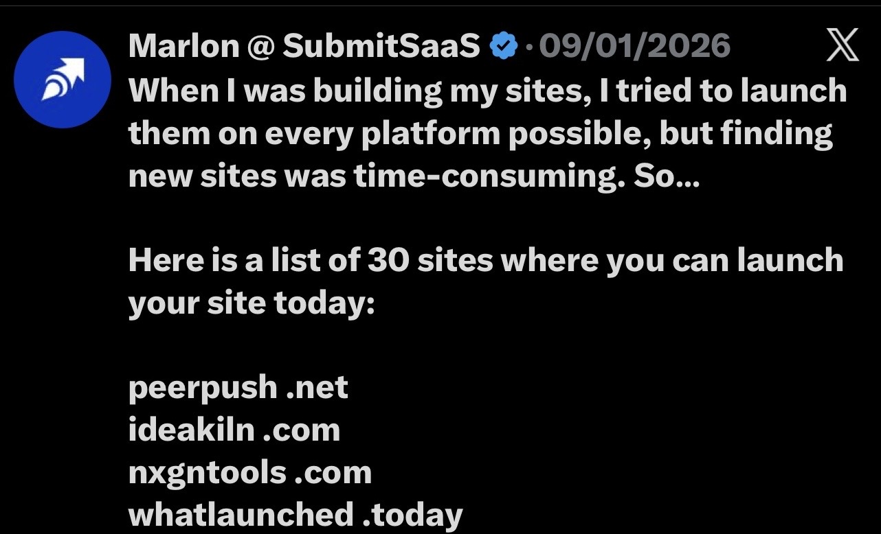 Marlon @ SubmitSaaS profile photo