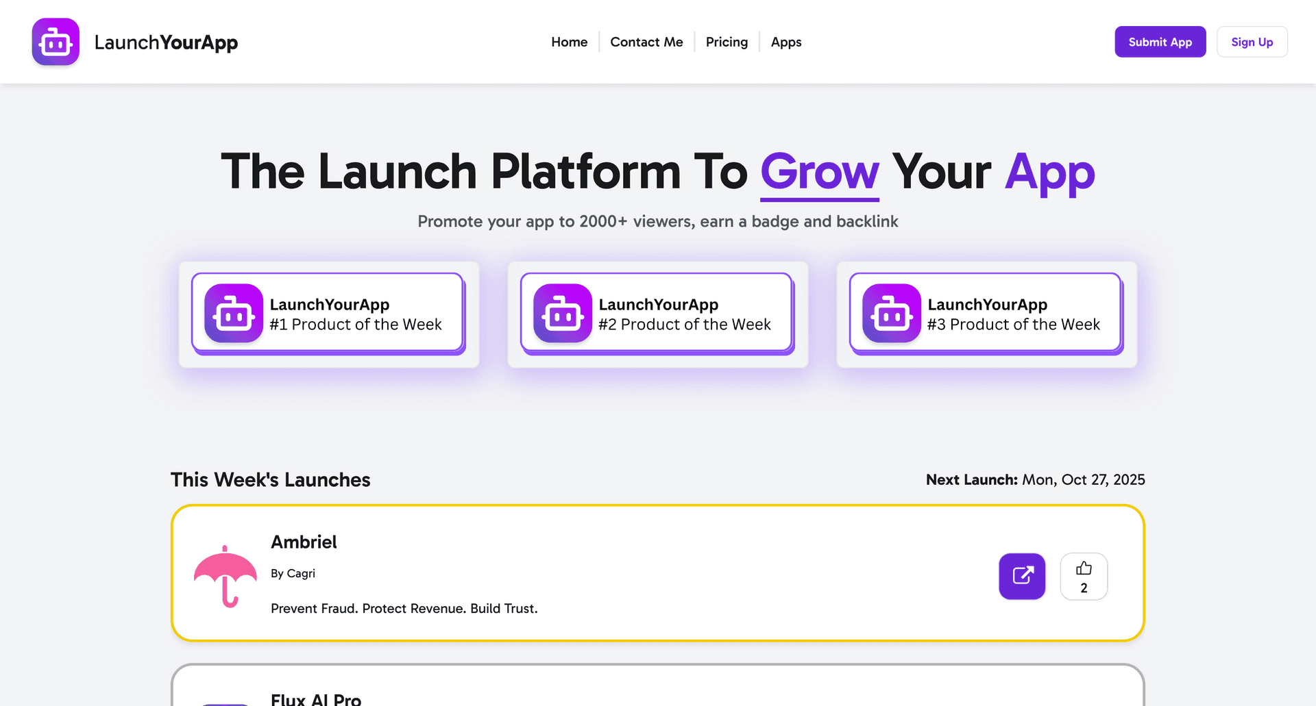 LaunchYourApp screenshot 1