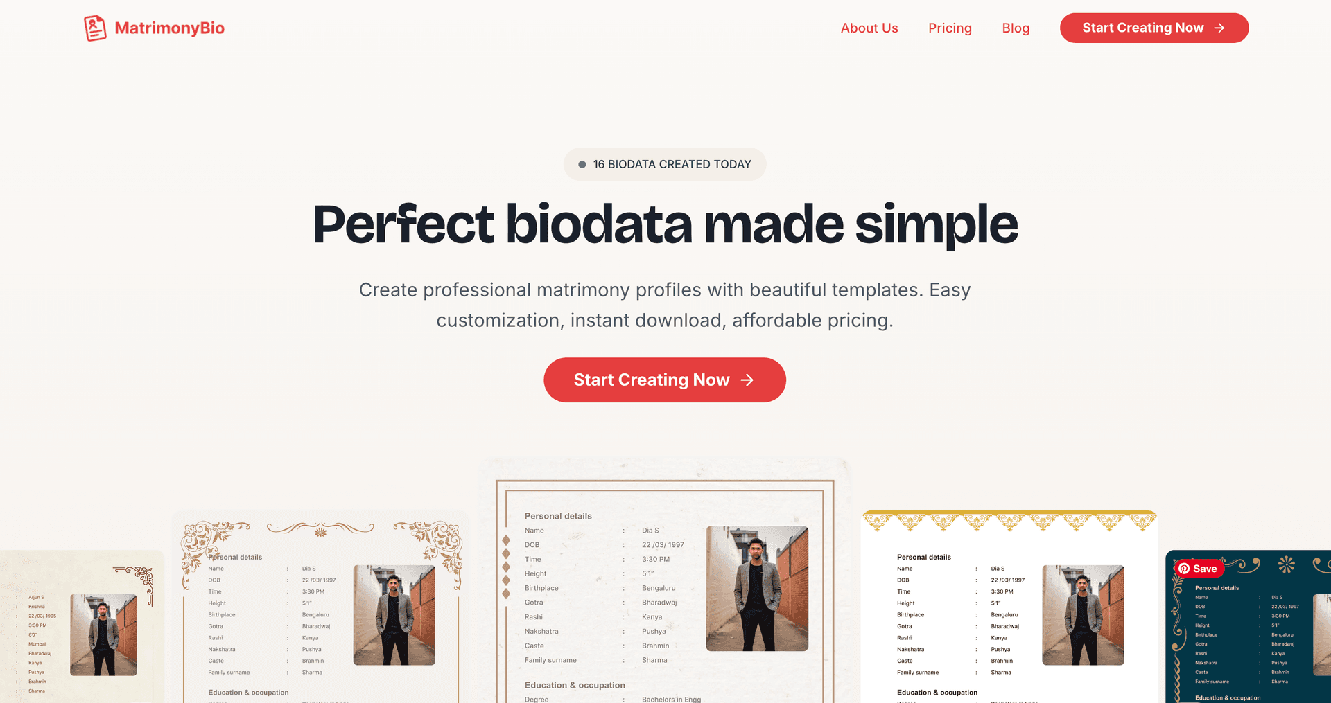 MatrimonyBio screenshot 1