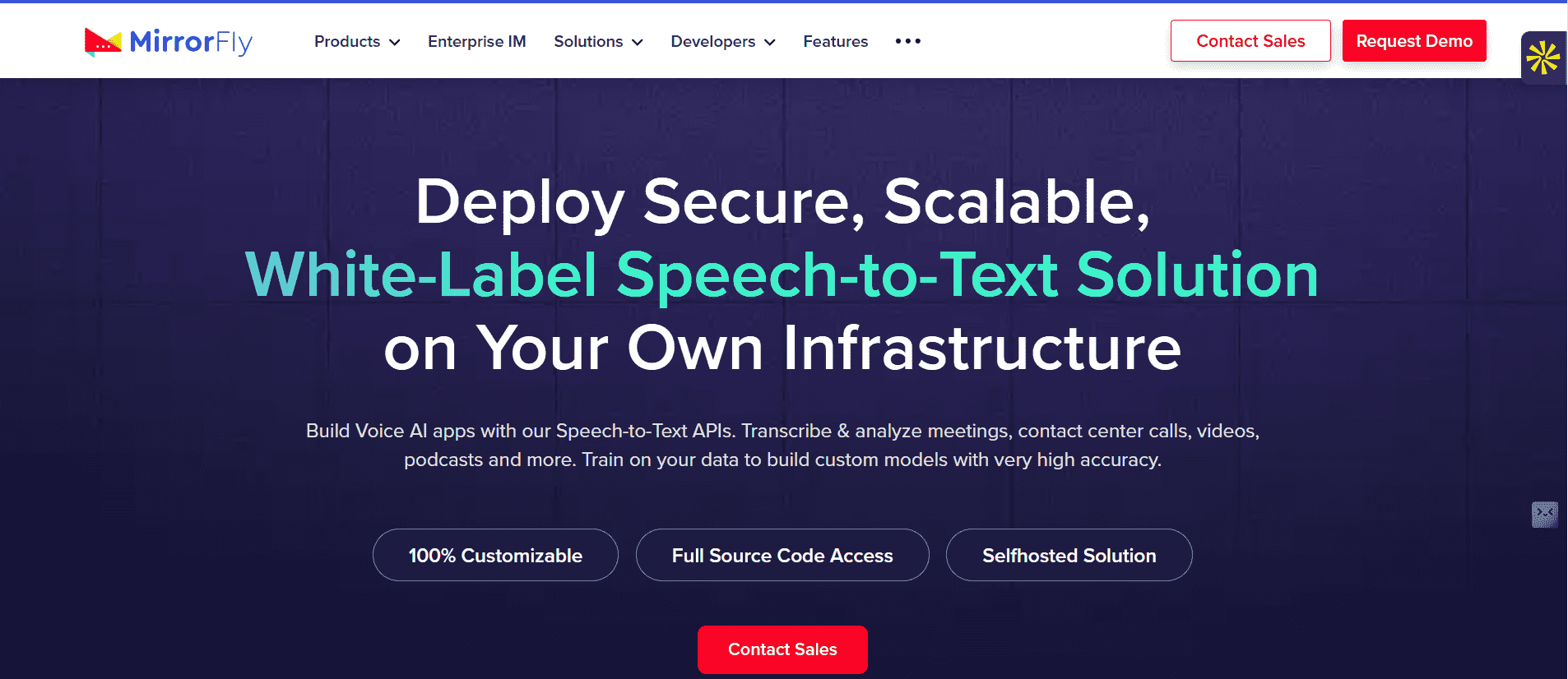 MirrorFly Speech to Text screenshot 1