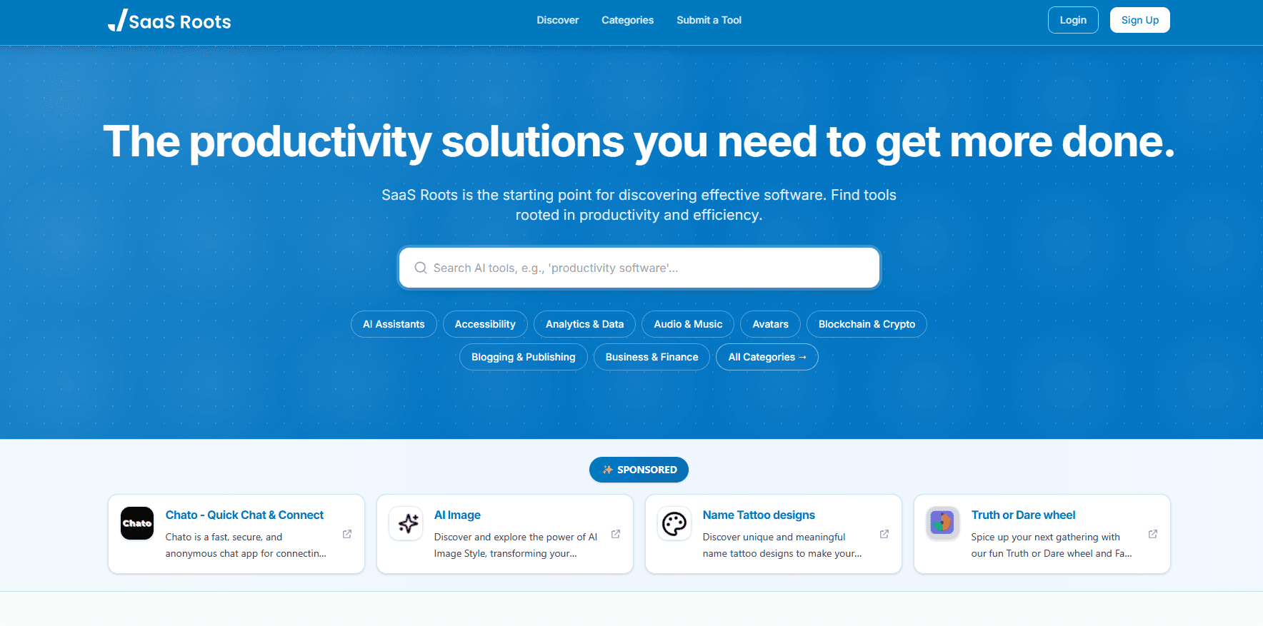 SaaS Roots screenshot 1