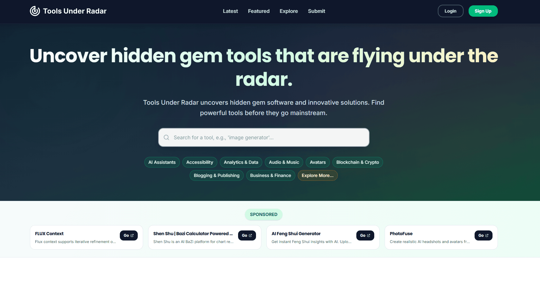 Tools Under Radar screenshot 1
