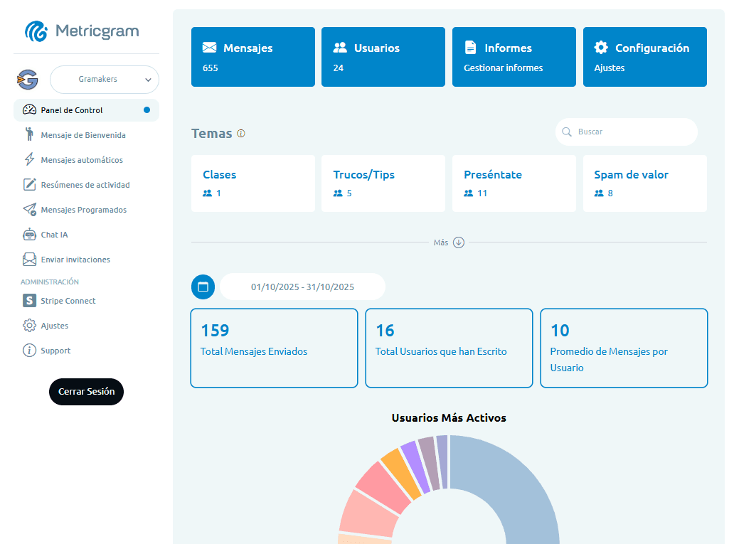 Metricgram screenshot 1